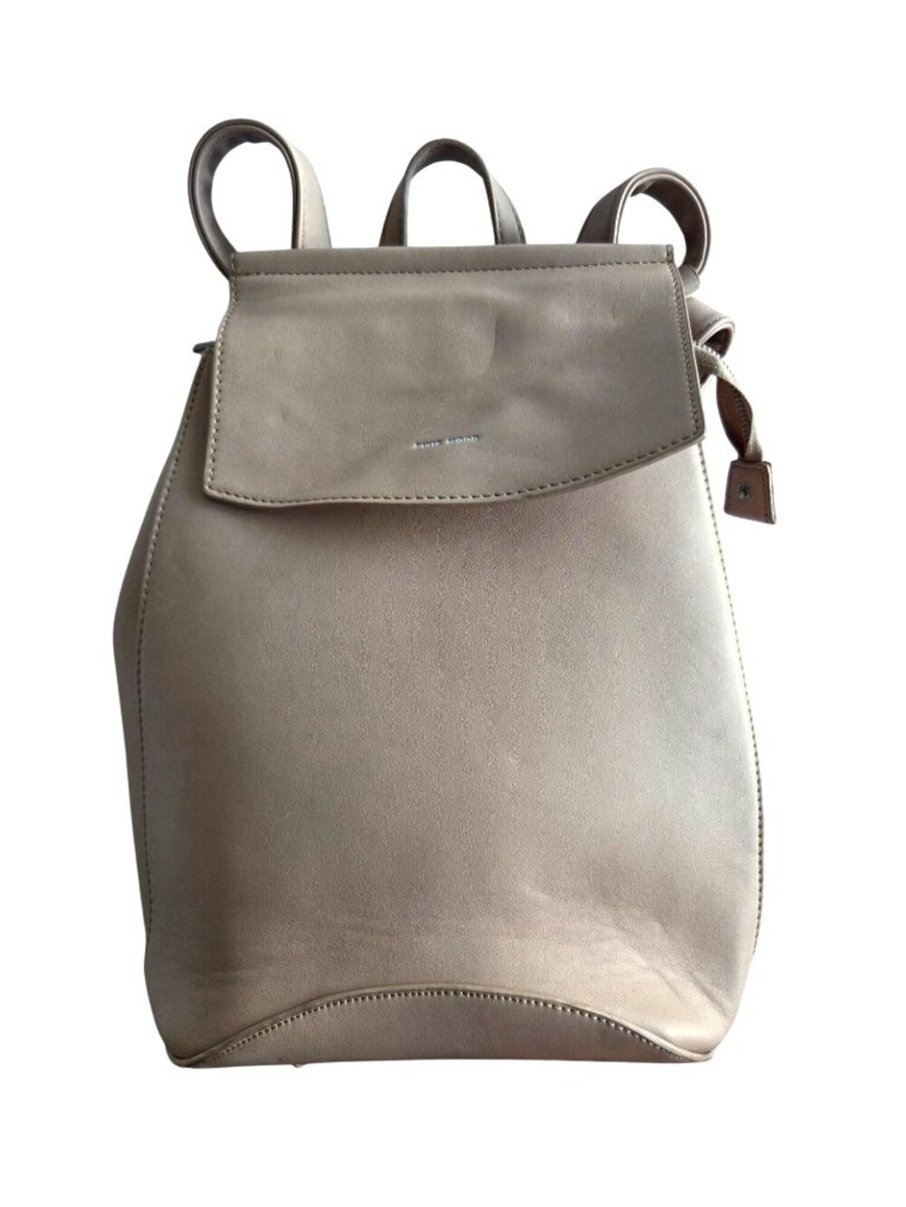 Pixie Mood Vegan Leather Convertible Purse Backpack Beige With Adjustable Straps
